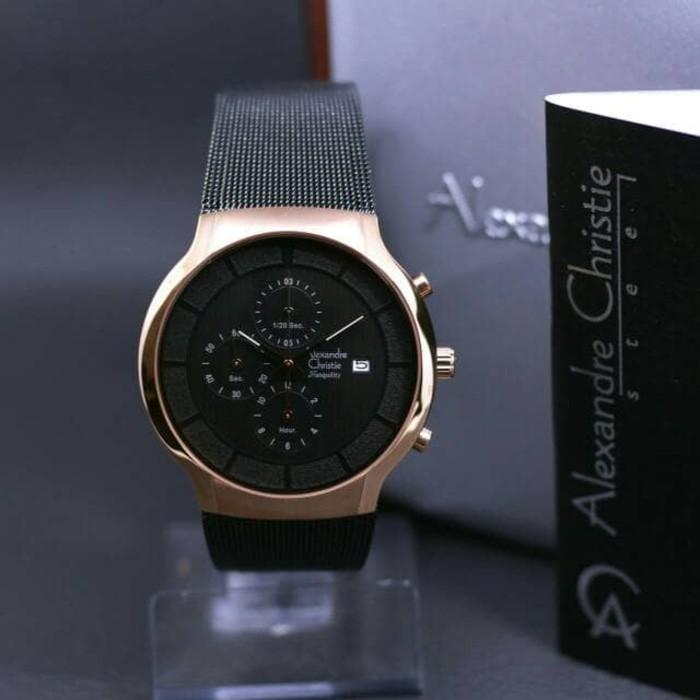 Jam Tangan Pria Cowok Alex-Andre Chris-Tie 6245 RG Berkualitas