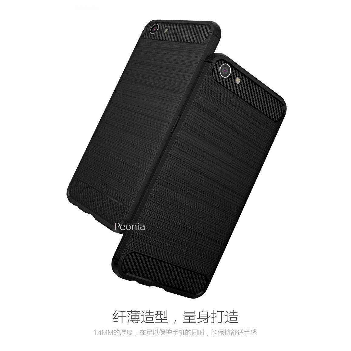 Peonia Carbon Shockproof Hybrid Premium Quality Grade A Case for Oppo F1s / A59 / A59S