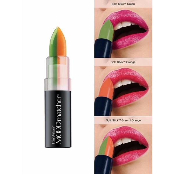 MOODmatcher Split Sticks Green/Orange (Lipstick Super Awet Tahan Hingga 12 Jam)