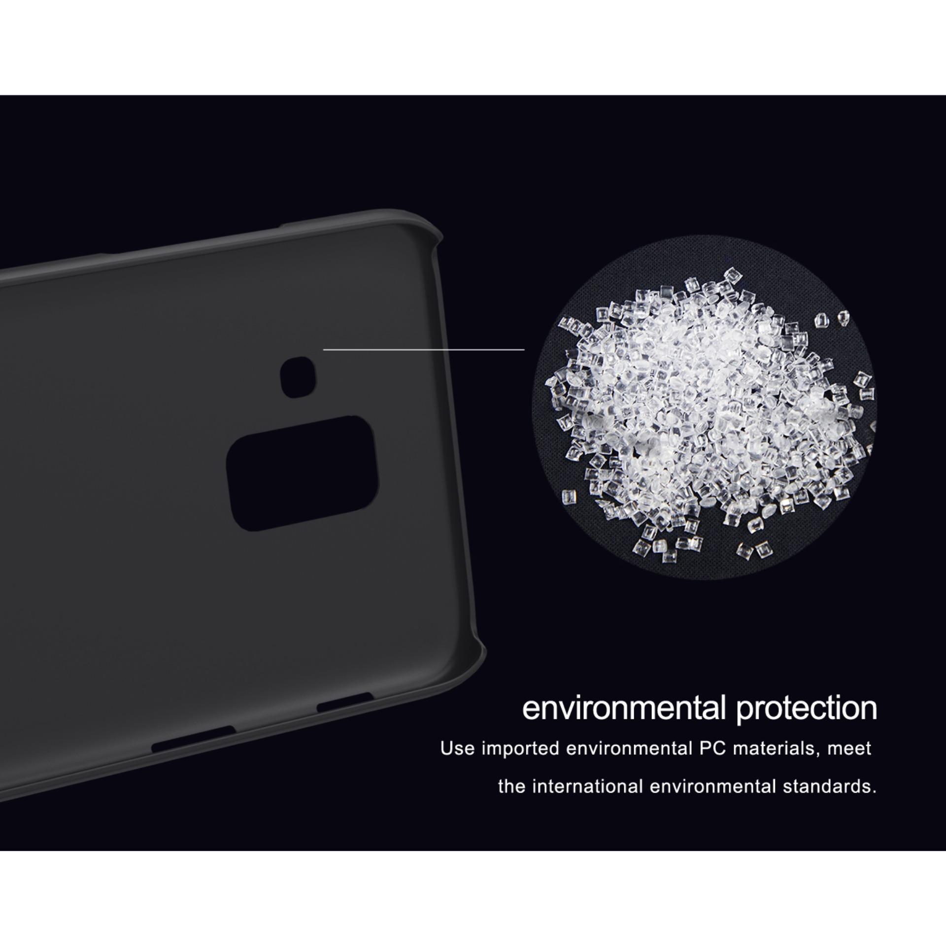 Nillkin Super Frosted Shield Hard Case For Motorola Moto E Casing Nillkin ORIGINAL Super Frosted Shield Samsung Galaxy A6 2018 Black Hitam