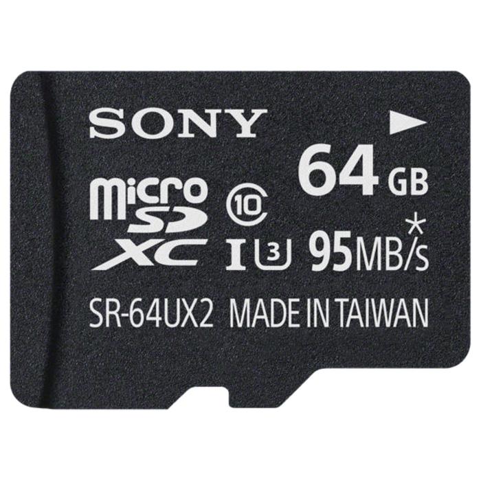 Sony Microsdhc UHS-I U3 Class 10 (95MB/S) 64GB + SD Adapter Original
