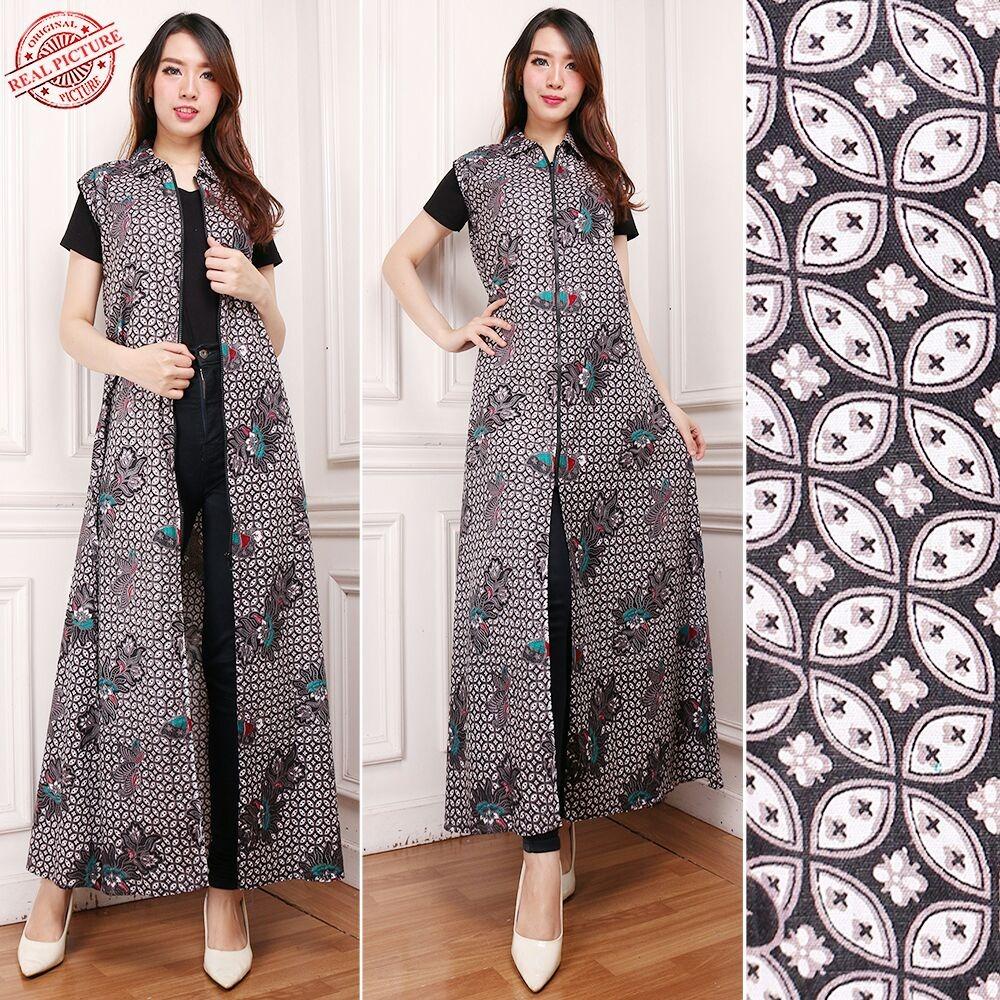 SB Collection Gamis Maxi Dress Fitriani Longdress Terusan Batik Wanita
