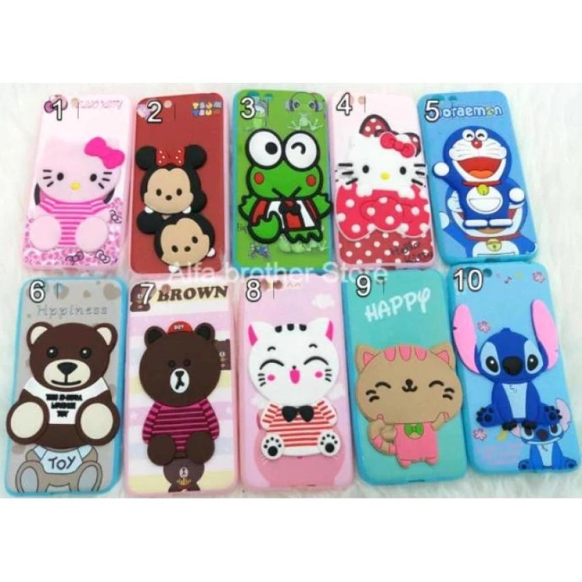 Jelly case / Softcase Jelly Karakter Timbul / Boneka Tempel 4D For OPPO F5 - IRD