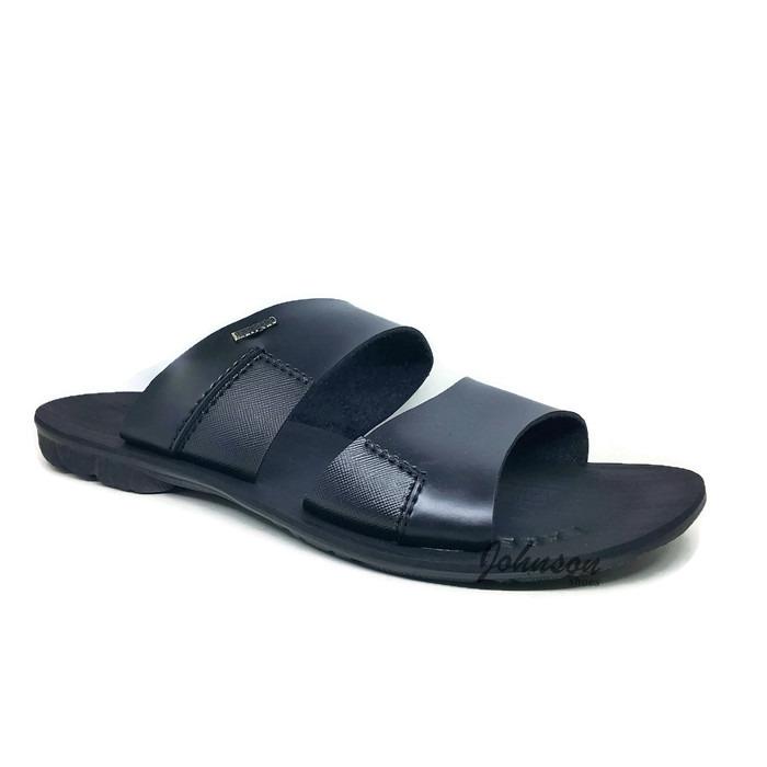 Sendal Kulit Pria Max Polo MKS 06 Black