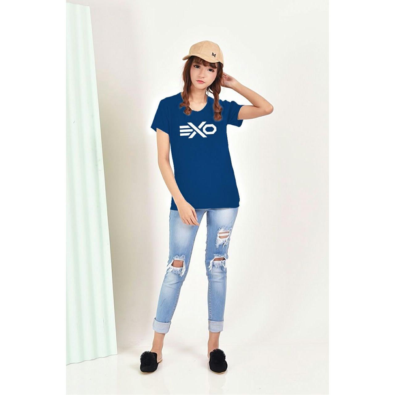 XV Kaos Wanita tee EXO/ T-shirt Distro Wanita / Baju Atasan Kaos Cewek / Tumblr Tee Cewek / Kaos Wanita Murah / Baju Wanita Murah / Kaos Lengan Pendek / Kaos Oblong / Kaos Tulisan