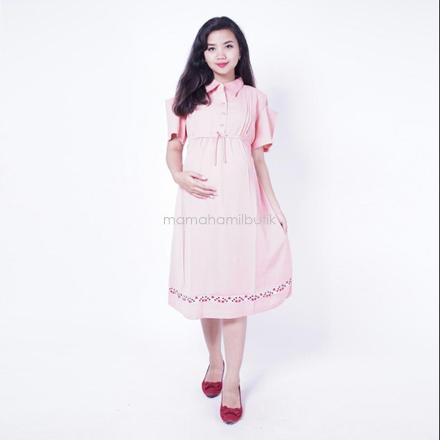 Baju Hamil Dress Hamil Menyusui Kerja Obnasel Dress - DRO 894 / Baju Hamil dan Menyusui/ Baju Ibu Menyusui / Baju Gamis Ibu Menyusui / Baju Daster Ibu Menyusui / Baju Wanita Menyusui / Baju Menyusui Murah / Baju hamil Kerja