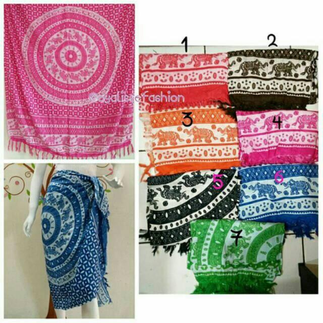 Kain Pantai Bali Mandala Gajah