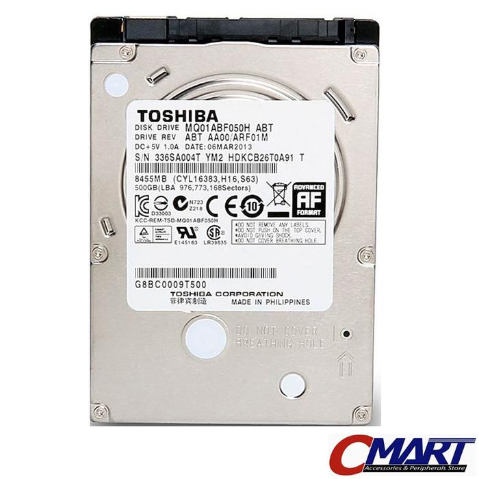 TOSHIBA HDD 500GB 2.5