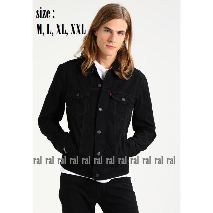 RAL - jaket jeans denim pria black (hitam) / BEST SELLER