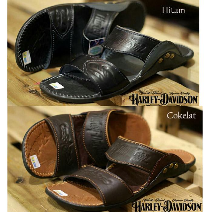 Sandal Pria Kulit/ Sandal Slide Pria/ Sandal Murah /Sandal Pria Kulit Asli Ready