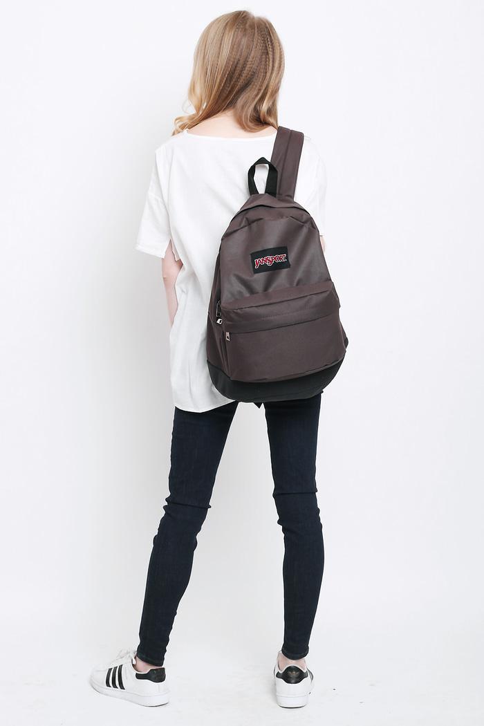 Tas Ransel Jansport Coklat / Ransel Remaja Trendy Murah