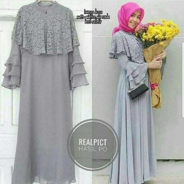 Gamis pesta / Baju kondangan / Dres busui / Baju hijab : Loveres Dress