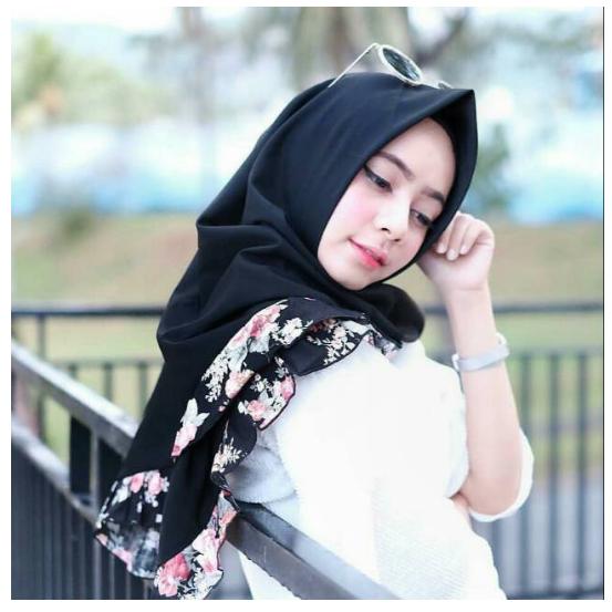hijab segi empat hijab rampel bunga hijab persegi rempel  hijab terlaris