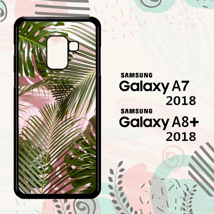 Casing Samsung Galaxy A7 2018 | A8+ 2018 Custom Hardcase HP Tropical Simple Wallpaper L0587