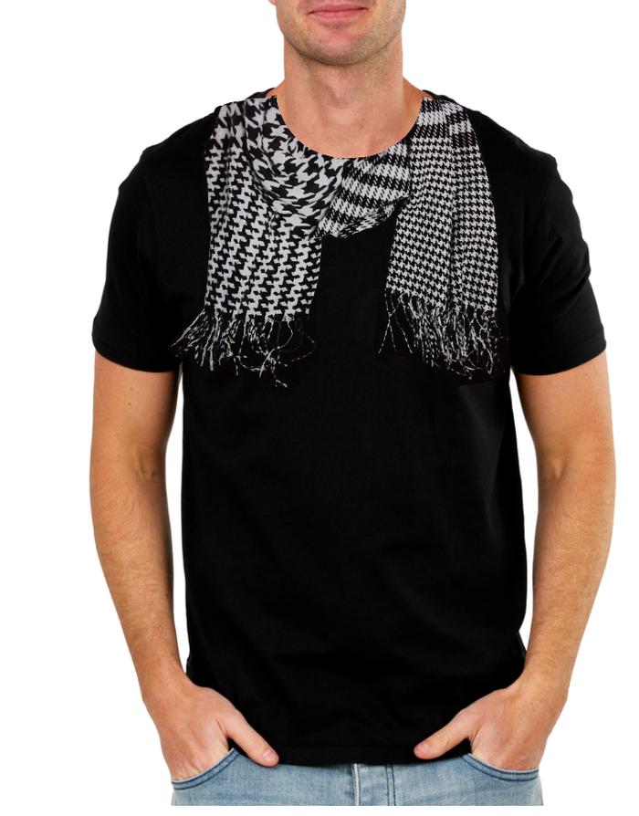 Baju kaos model SYAL SORBAN SCARF LEBARAN MUSLIM 3D