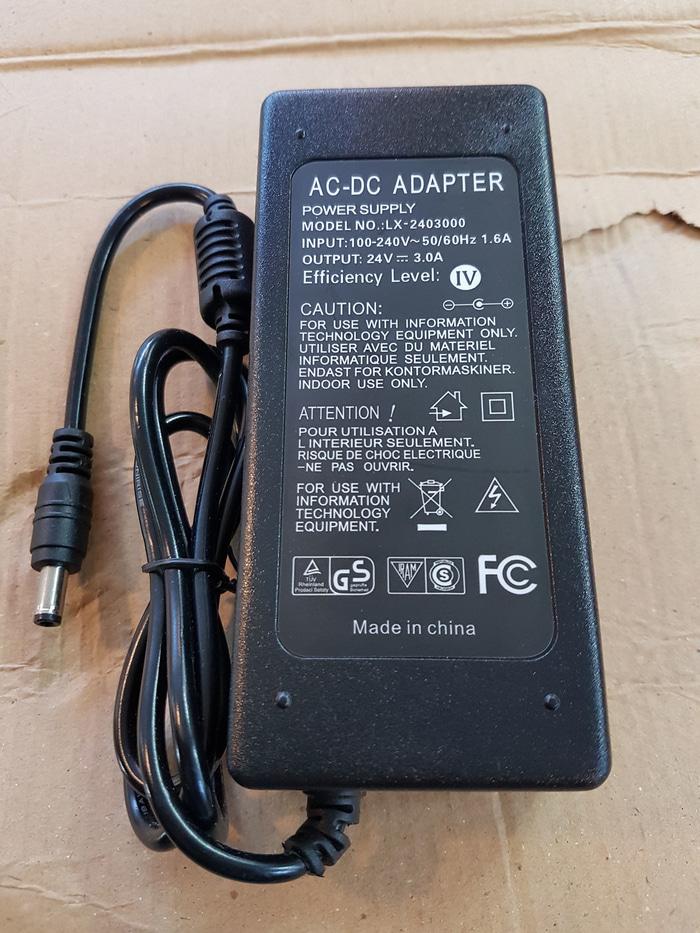 Adaptor 24v 3A DC / 24v 3 ampere