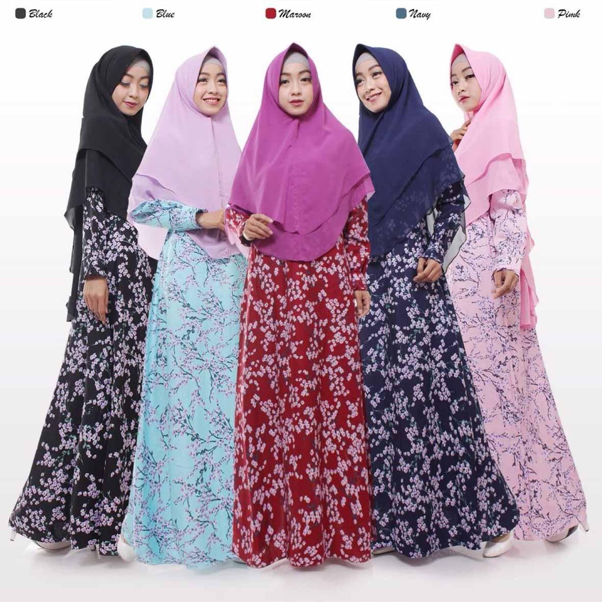 CIPITIHOLIC Baju Gamis Syari Katun Jepang G340 Edisi April Lebaran 2018