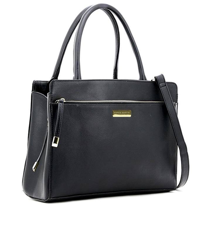 TAS SELEMPANG WANITA SOPHIE MARTIN CARON T3988B5 HITAM KERJA KULIT O A