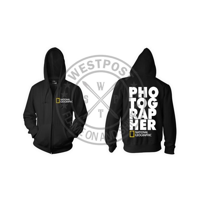 Sumber Plastik - JAKET HOODIE ZIPPER PHOTOGRAPHER NATIONAL GEOGRAPHIC NAT GEO