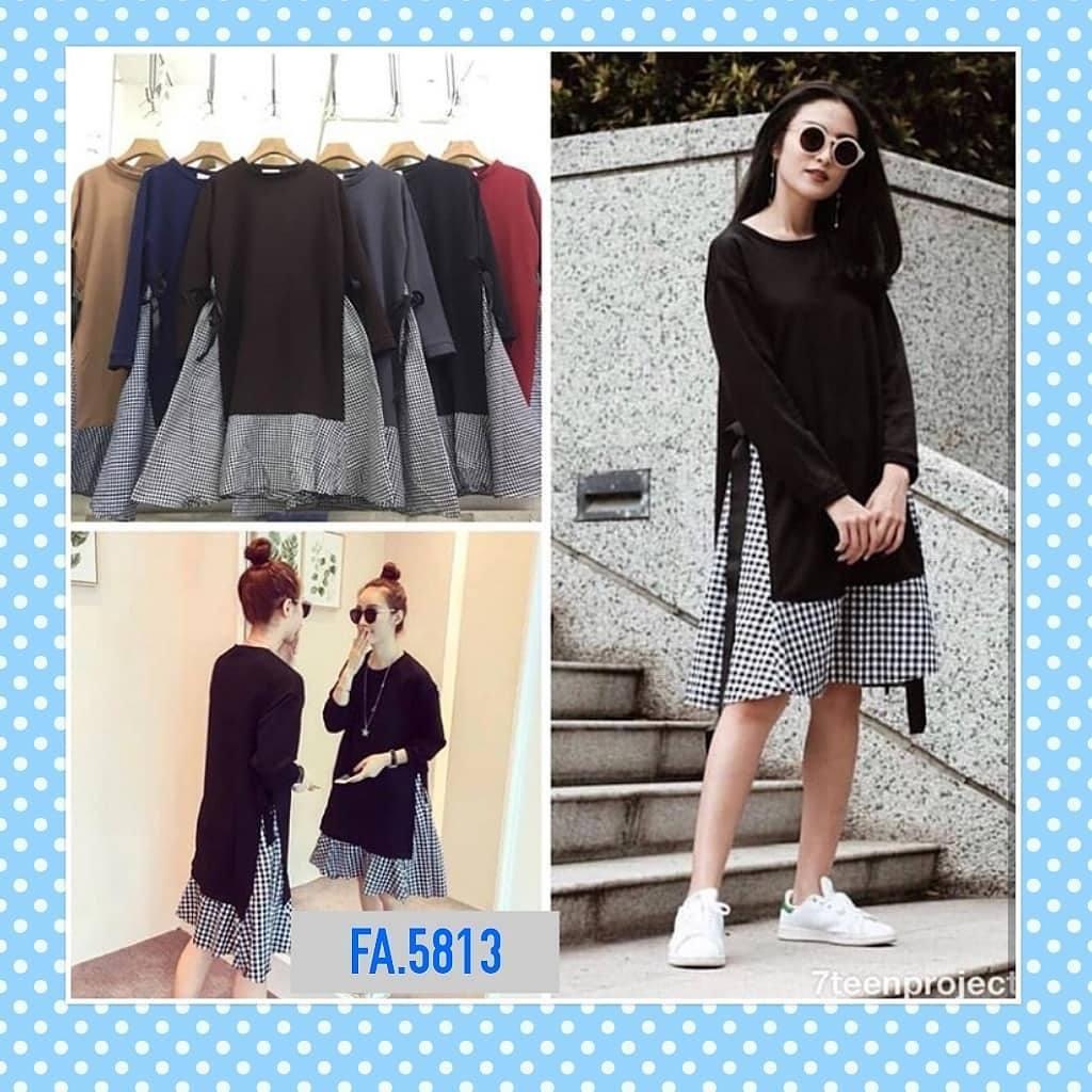 Tunik Azka Tunic Balotelly Mix Katun Baju Atasan Wanita Muslim Panjang Pakaian Kerja Santai Casual