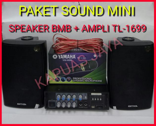 Original Paket Mini Karaoke Speaker BMB 5Inch + Amplifier TL-1699 BLUETOOTH