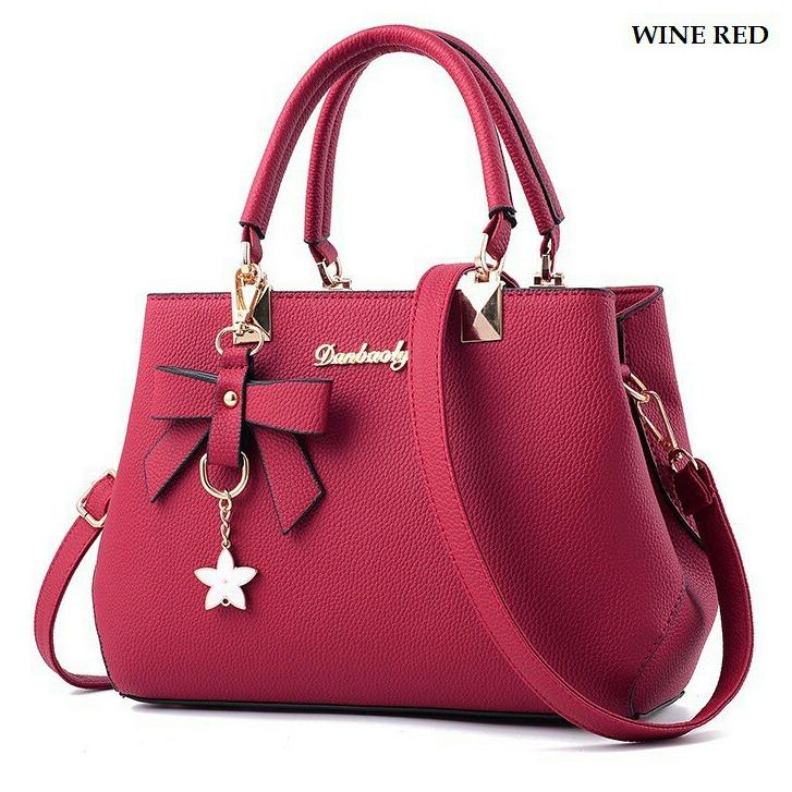 SP DB-02 Tas Branded Wanita Kulit Import Fashion Selempang Tangan Bahu Terbaru - High Quality PU Leather Korea Elegant Lady Sling Bag Style