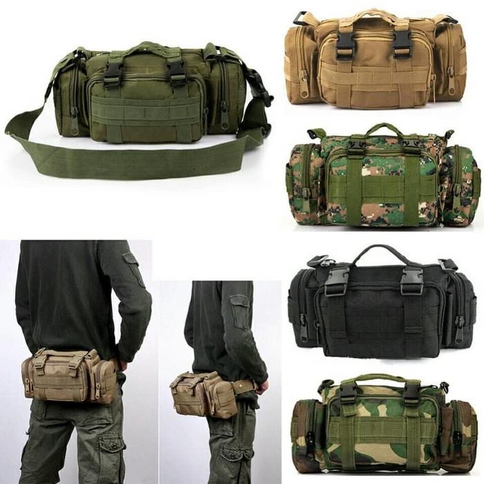 TAS SELEMPANG ARMY TACTICAL - loreng hijau