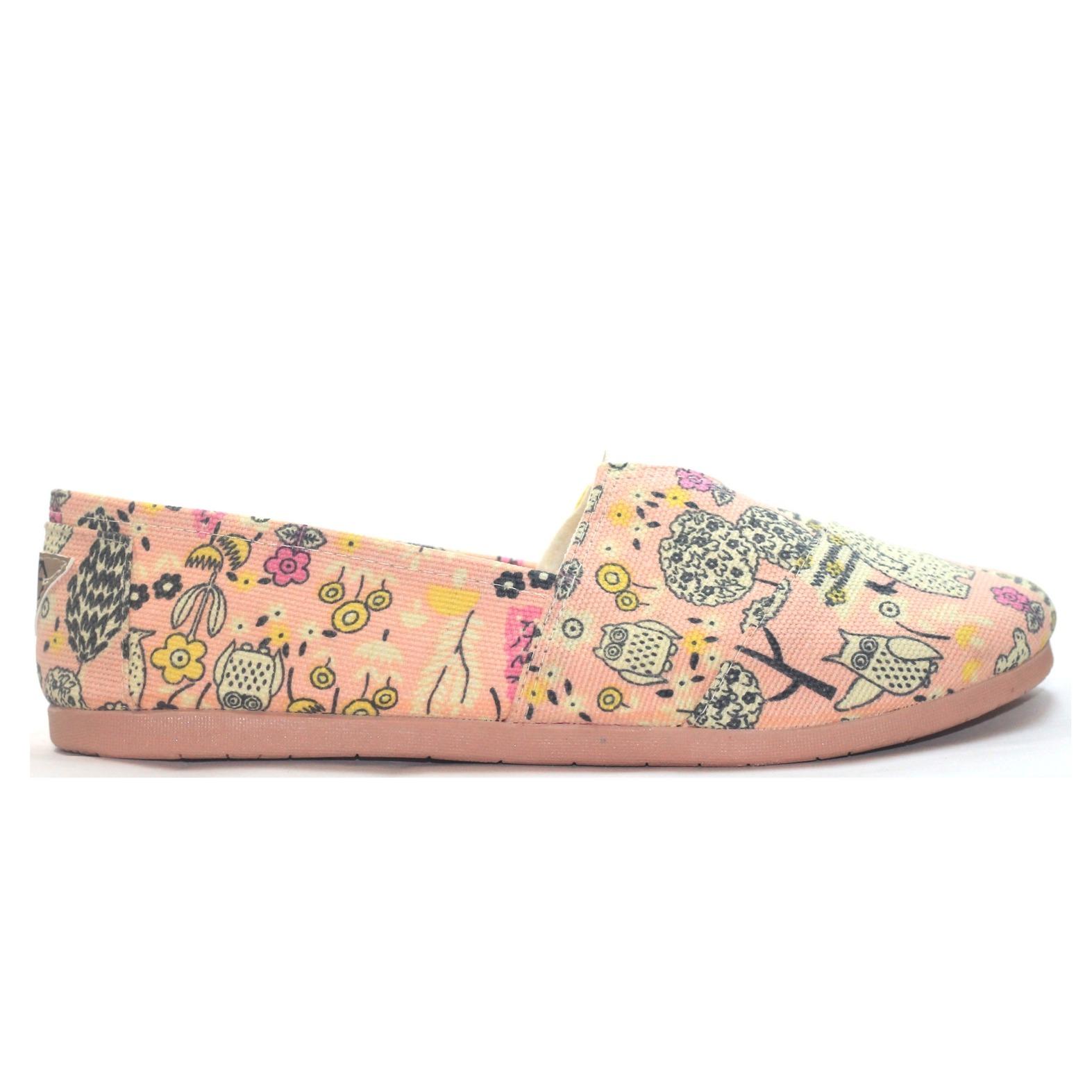 JRC sepatu wanita flatshoes slipon motif cartoon bear model toms / wakai