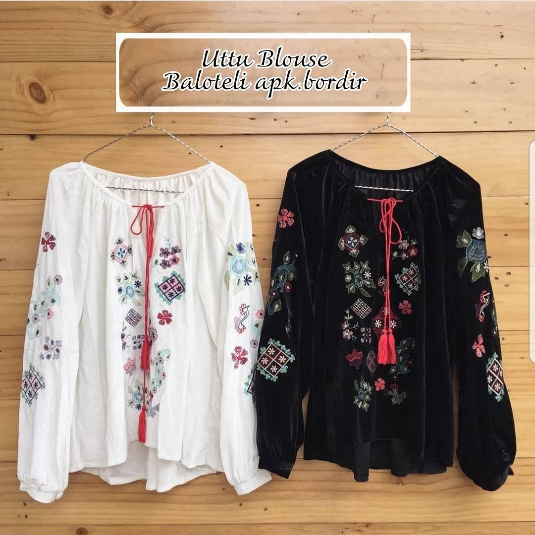 Cek Harga Baru Baju Original Uttu Blouse Hijab Casual Pakaian Muslim