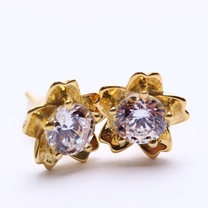 Anting Perak EMAS PUTIH ASLI KOREA - EAR 061 (Garansi 6 Bulan)