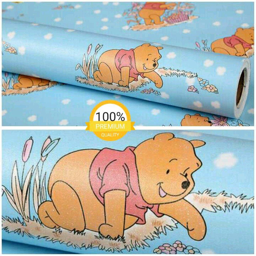 Kelebihan Wallpaper Stiker Dinding Kamar Anak Biru Winnie The Pooh