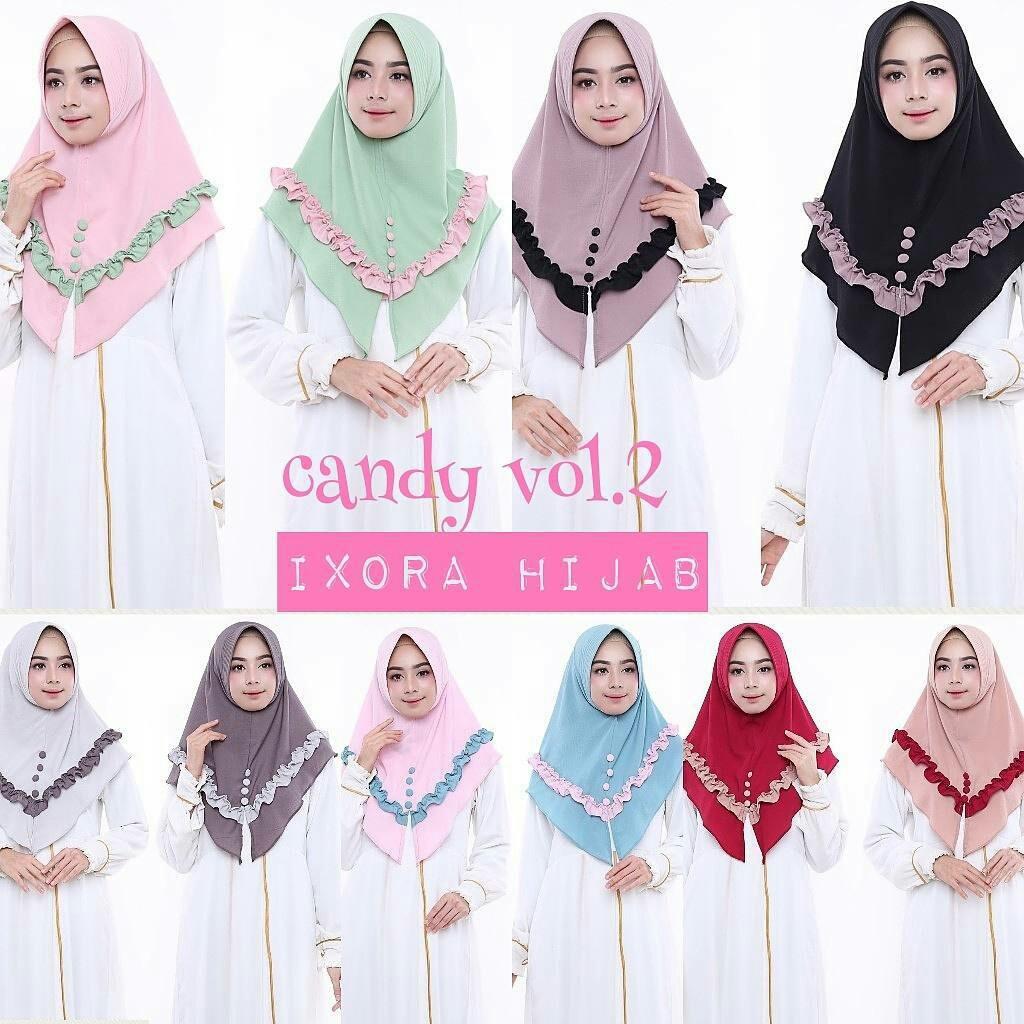 Jilbab Instan Murah Candy Rempel / Hijab Syari / Vanilla Hijab / Grosir Jilbab / Pashmina Instan