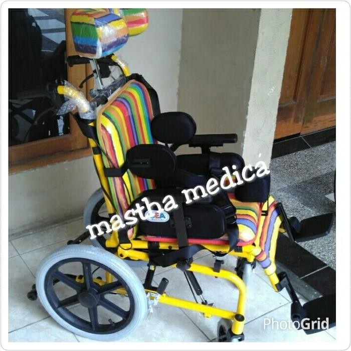 Kursi Roda CP Pelangi / Cerebral Palsy Full Color/Cacat Otak Gea Murah
