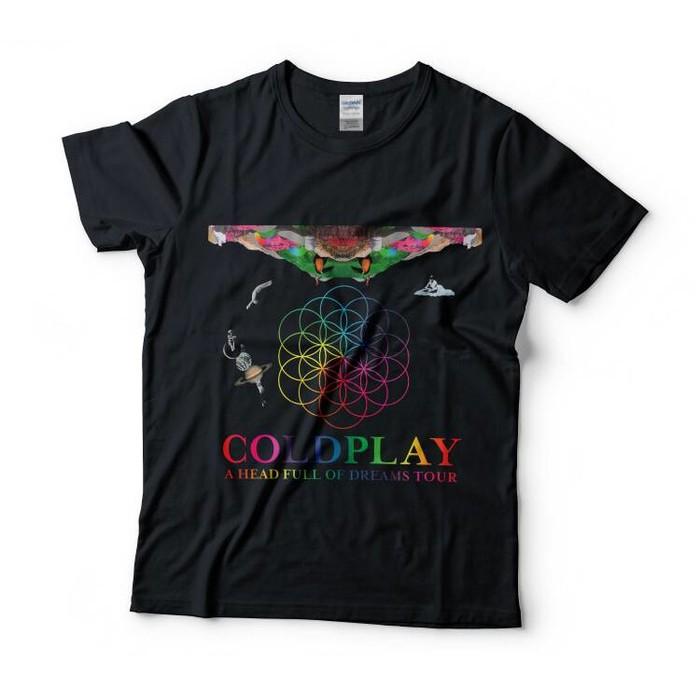 Baju Kaos Band Coldplay Colorlife Tag Gildan - Kzvint