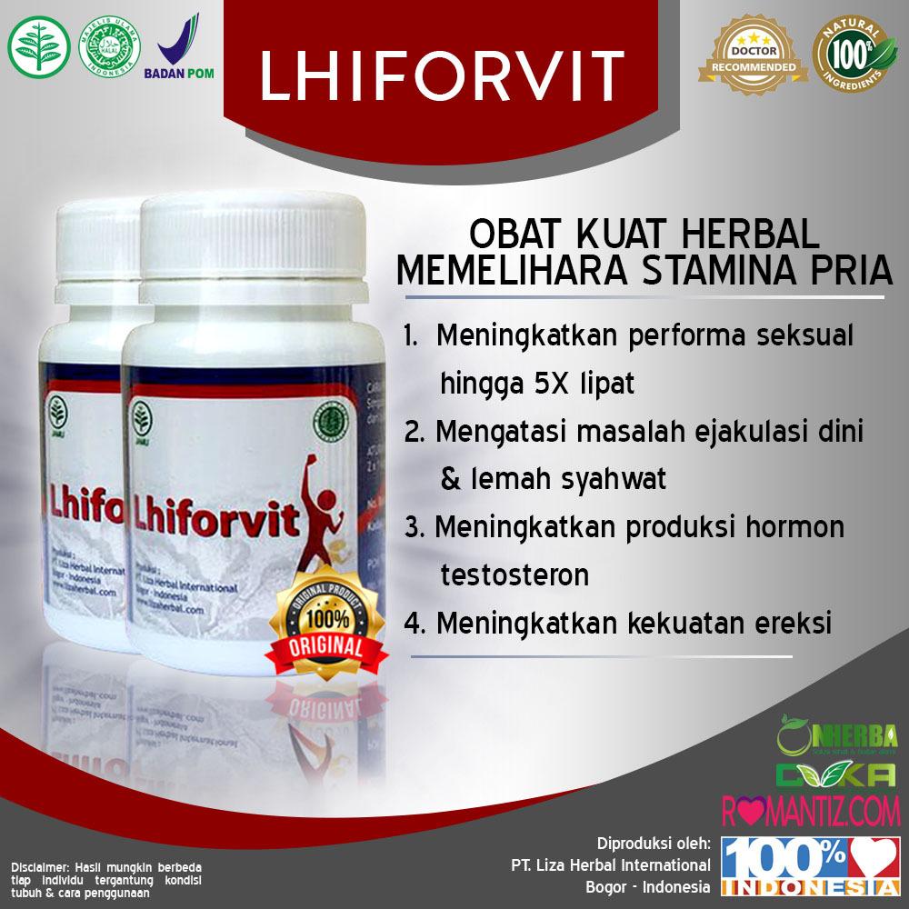 Obat Kuat Pria Bukan Tiens Zinc Tapi LHIFORVIT / Penambah Sperma / Hormon Testosteron Obat Herbal Alami / Tanpa Efek Samping 100% Asli Original BPOM