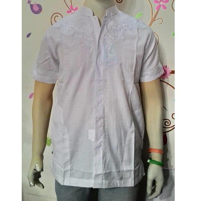 KOKO DEWASA AL MUMIN WARNA PUTIH - KOKO WARNA PUTIH MURAH BAJU KOKO MODERN
