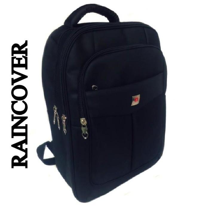 Tas ransel laptop bisnis kerja kuliah sekolah polo X sport hitam