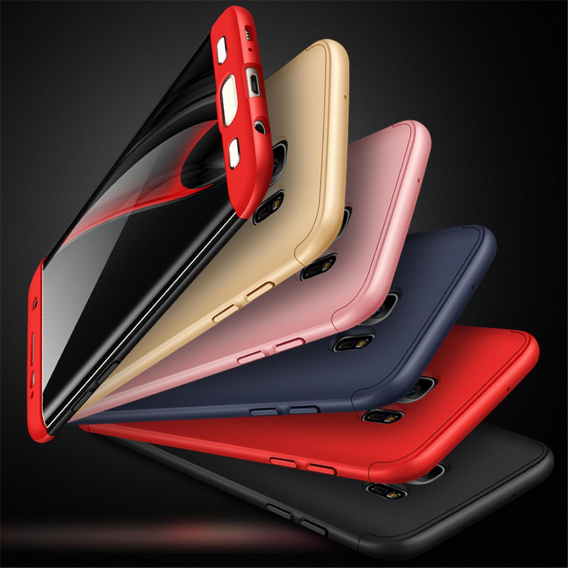 Premium Case 360 Degree Full Protection Super Slim Anti Slip Hard Back Case Cover For Oppo Realme C1 - Random Color + Free Tempered Glass Januari 2019 - 2 Premium Case 360 Degree Full Protection Super Slim Anti Slip Hard Back Case Cover For Oppo Realme C1 - Random Color + Free Tempered Glass - 2