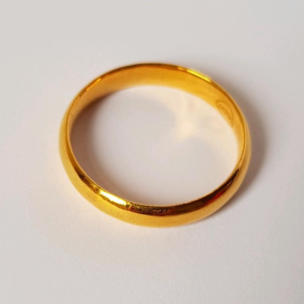 Termurah... Cincin Emas Asli Kadar 700 Cincin Polos / Cincin Kawin / Cincin Unisex / Cincin Tunangan / Ring Gold
