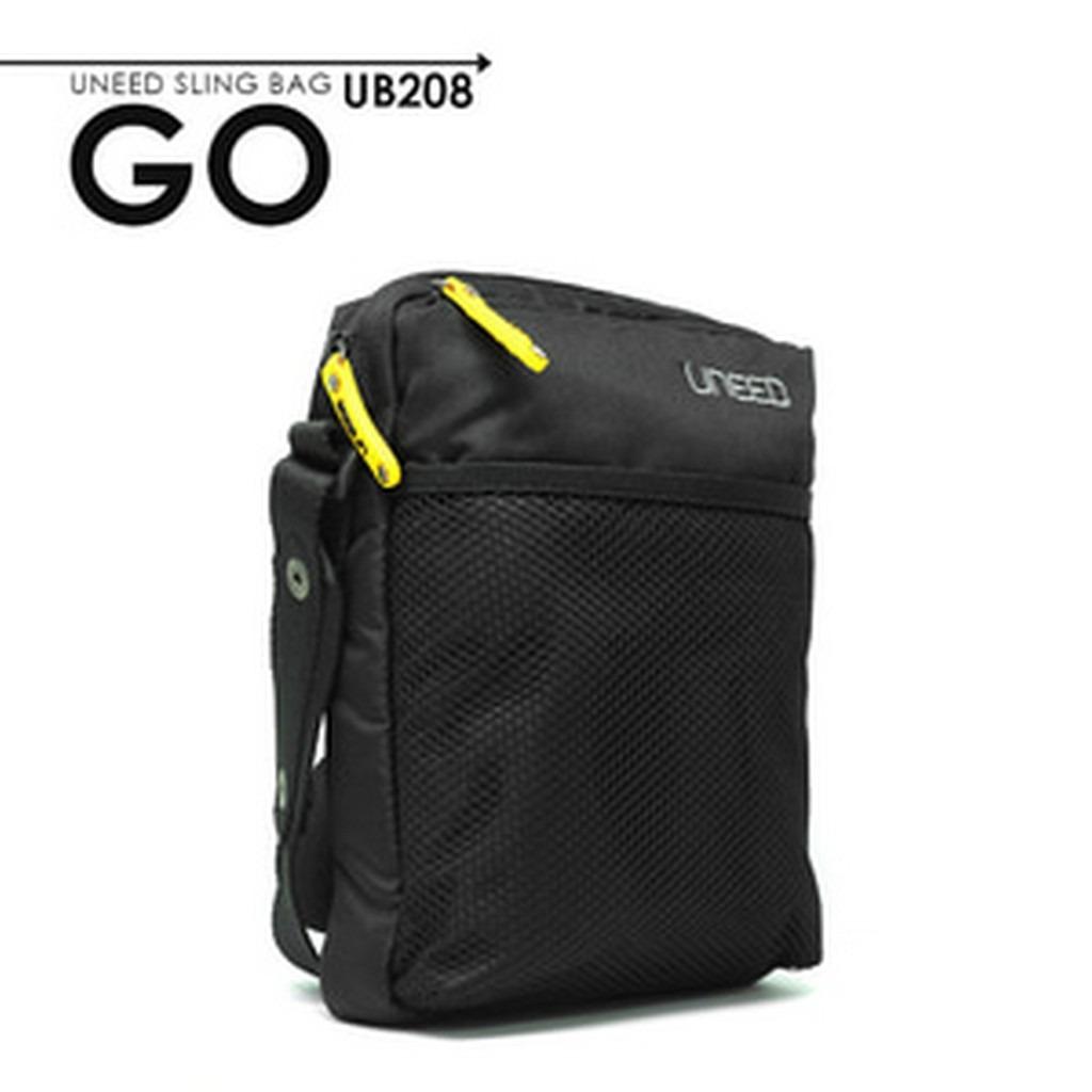 Uneed Tas Selempang Go Messenger Bag - Hitam - Water Resistant - Hitam PROMO MURAH!!!