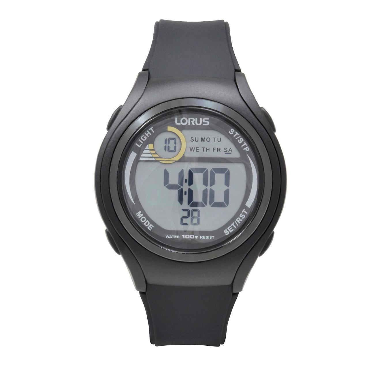 LORUS Jam Tangan - Black - Silicon - R2373LX9