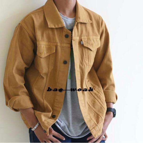 HOT ITEM Denim Jacket Men,s - Jaket Denim Pria Original POPTASTIC