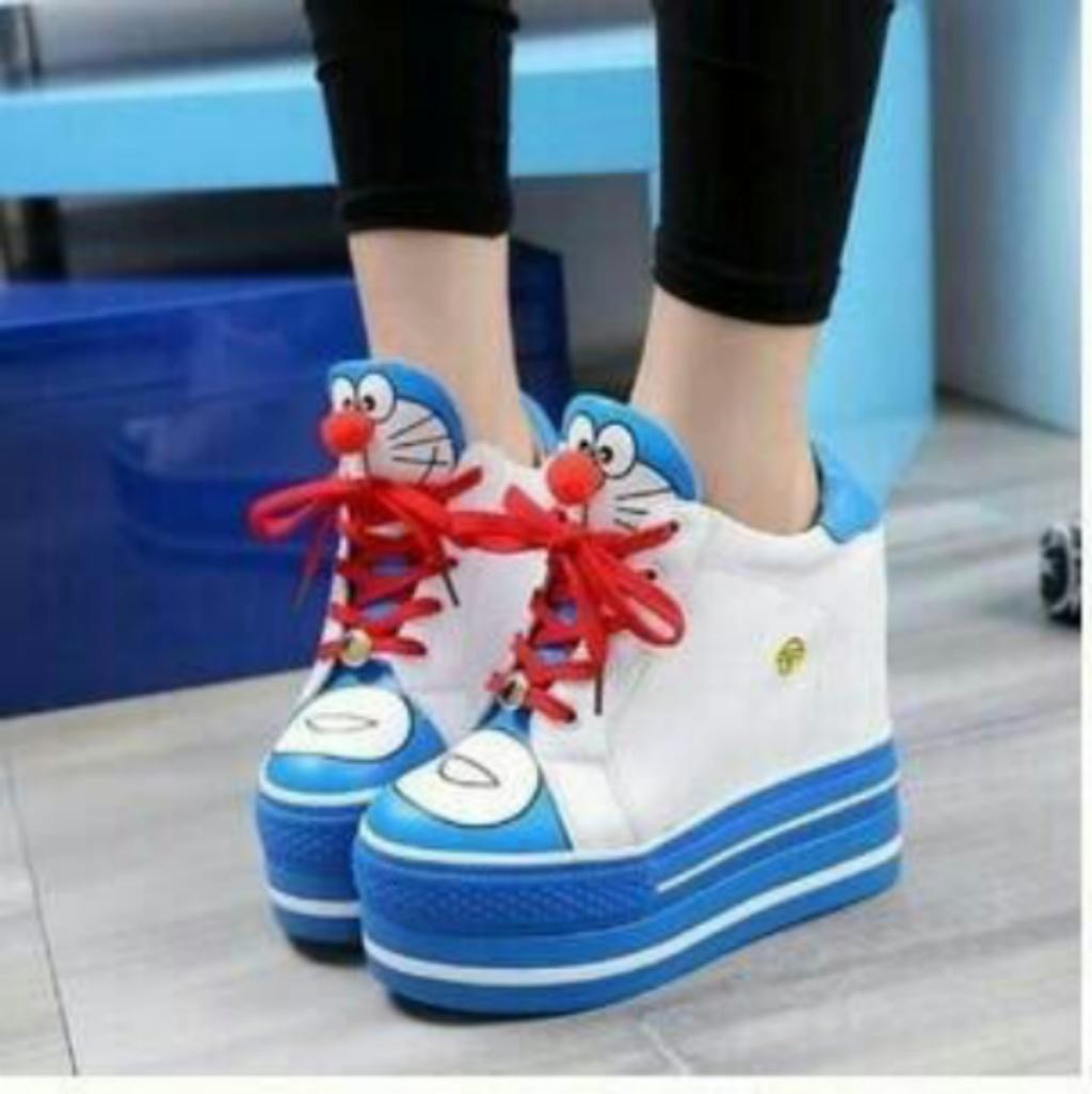 ID_SHOES SEPATU BOOT WANITA KARAKTER DORAEMON