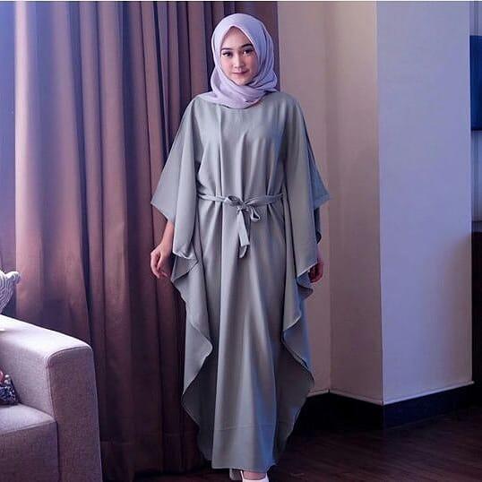 Baju Muslim Modern PLAIN KAFTAN DRESS Bahan BALOTELI GAMIS WANITA TERBARU 2020 Modern Remaja Gamis Wanita Murah Gamis Wanita Jumbo