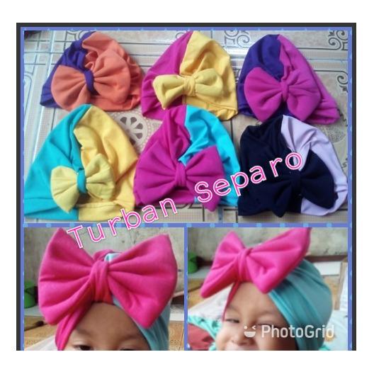 Turban Anak Bayi Dua warna