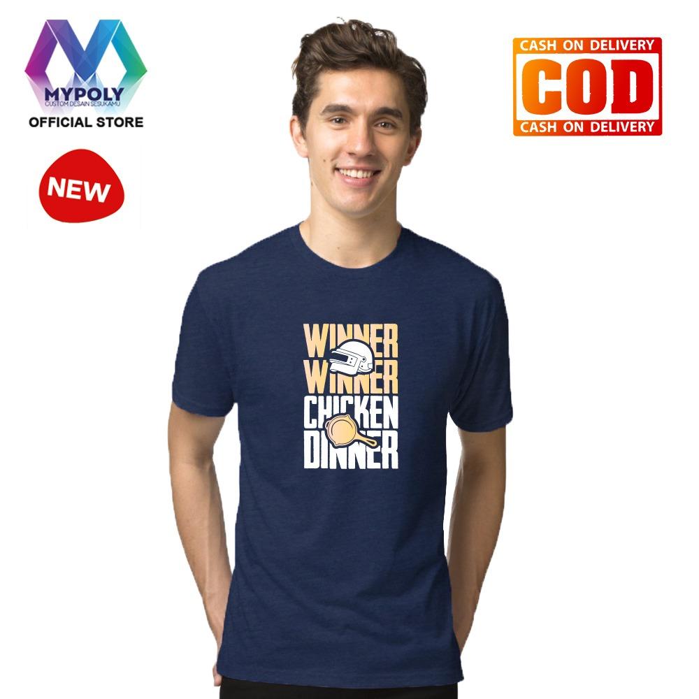 Kaos Premium Mypoly Pria Laki-Laki PL / Baju Couple Family Keluarga / Tshirt distro Anak Wanita / Fashion atasan / Kaos Pria Dewasa PUBG Winner
