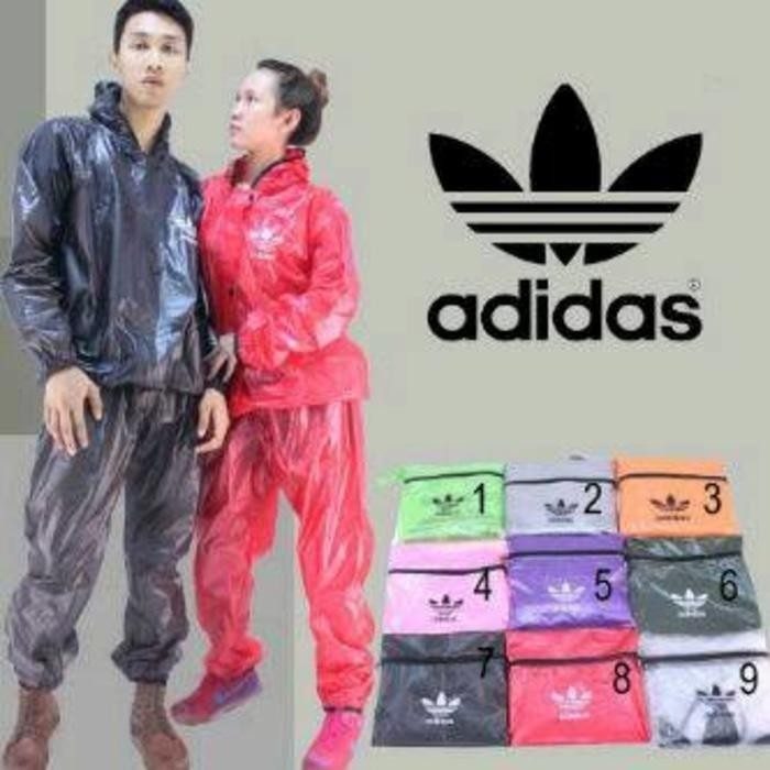 Jas Hujan Slim Fit Pria Dan Wanita Mantel Motor - Pink