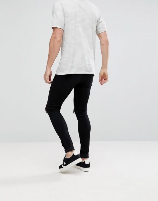 Celana Jeans Pria Sobek - Hitam Januari 2019 - 2 Celana Jeans Pria Sobek - Hitam - 2