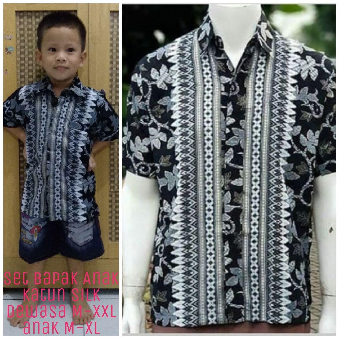 Cj Collection Couple batik kemeja bapak dan anak atasan kemeja pria dewasa dan kemeja anak-anak shirt Farel