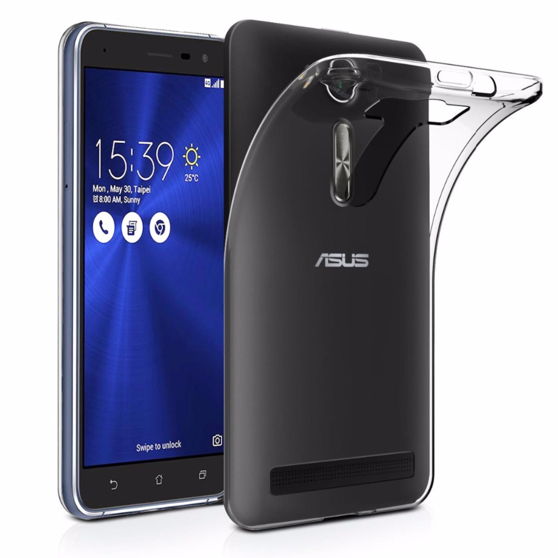 Icantiq Ultrathin Case Asus Zenfone 3 Laser ZC551KL Luxury Softcase Anti Jamur Air Case 0.3mm / Silicone Asus Zenfone 3 Laser ZC551KL Soft Case / Silikon / Case Hp / Jelly Case / Softshell - Putih Transparant